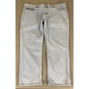 George Jeans‎ Men's Size 40x30 Blue Light Wash Regular Fit Straight Leg Denim